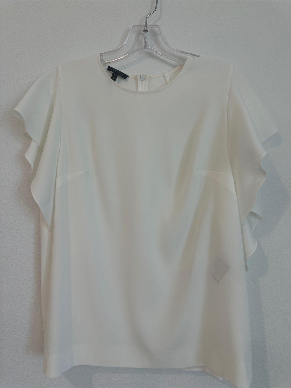 Escada Women's Ivory Flutter Sleeve Blouse